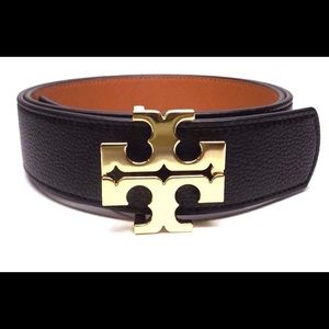 Reversible Tory Burch Belt (black/brown)